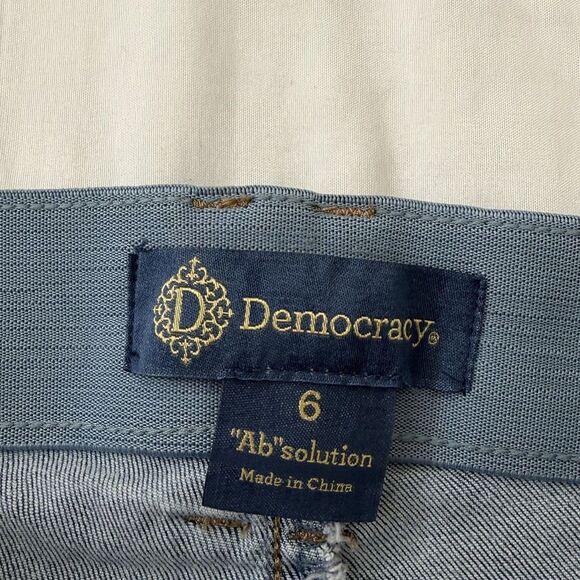 Democracy Jeans Womens 6 Blue Kathryn Eco Bootcut Sustainable AB Itty Bitty - Picture 2 of 9